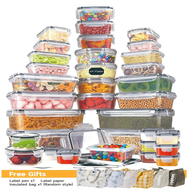 48PCS Set Wadah Penyimpanan Ma - Kitchen Gadgets Organizer ulasan dan harga